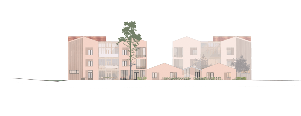 Julkisivu pohjoiseen