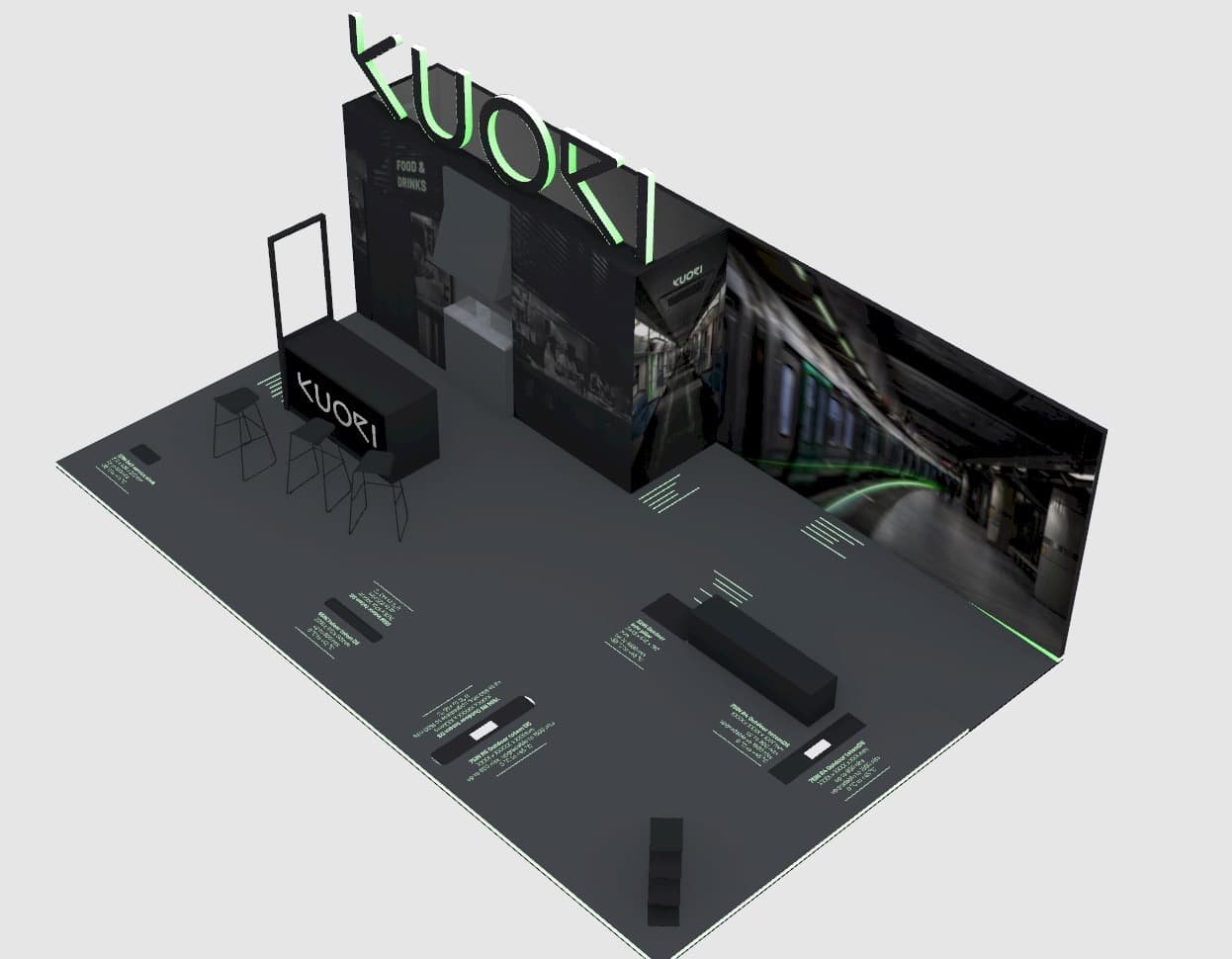 Messuständin visualisointi