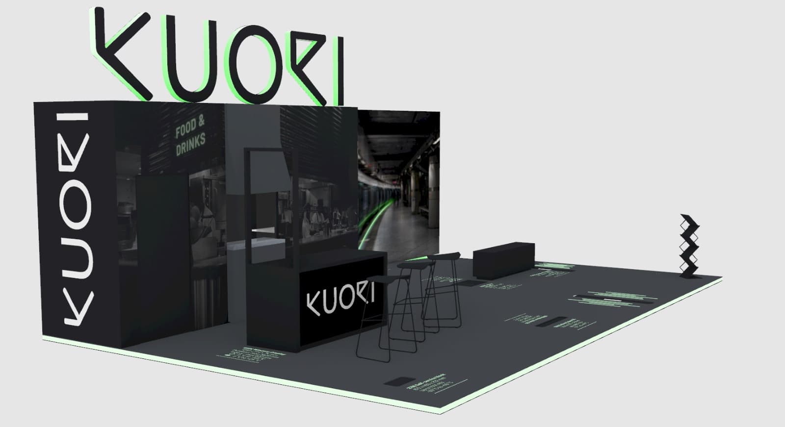 Messuständin visualisointi